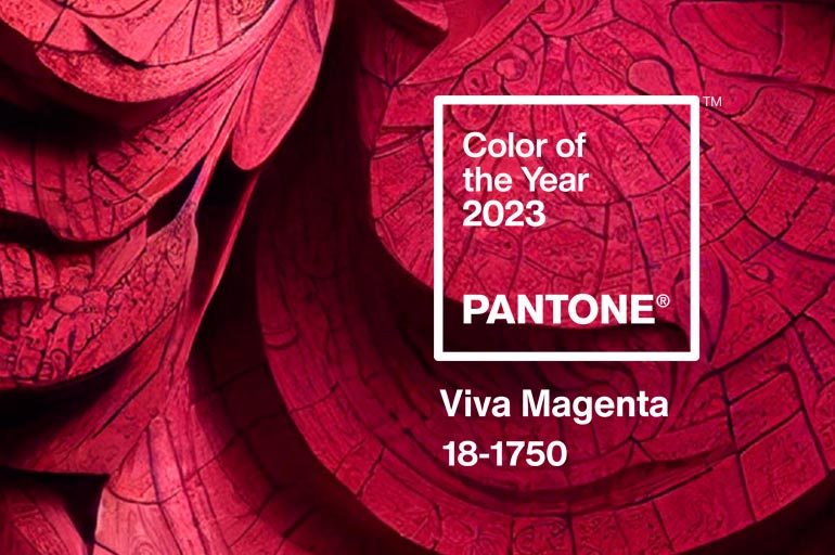 Cor do ano Pantone 2023 - Viva Magenta - Shopping Palladium Curitiba